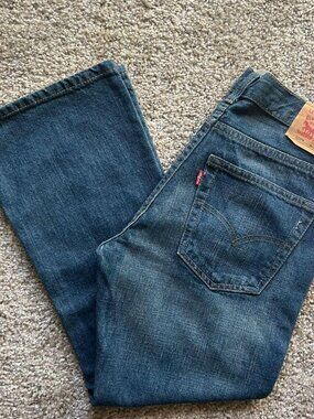 527 Bootcut Levi's Navy Blue Boys Size 8H